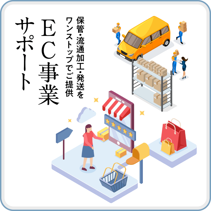 保管・流通加工・発送をワンストップでご提供「EC事業サポート」
